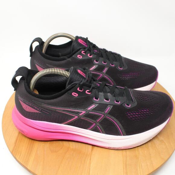 Asics Shoes Womens 9.5 Gel Kayano 30 Running Sneakers Black Pink Gym Athleisure - Picture 1 of 11